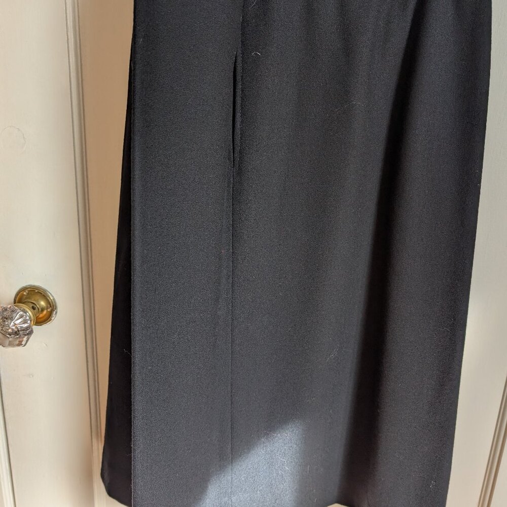 VTG Adolfo Sport wool crepe black skirt - Picture 11 of 17